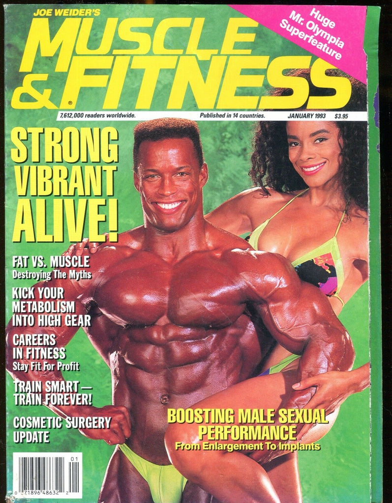 Muscle & Fitness Magazine January 1993 EX No ML 021017jhe