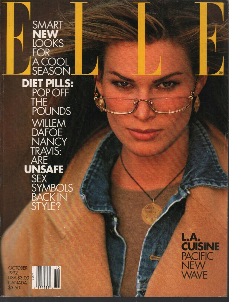 Elle Fashion Magazine October 1992 Meghan Douglas Willem Defoe 091020ame