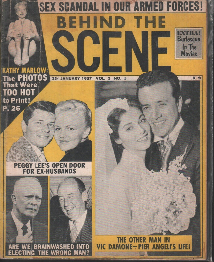 Behind the Scene Magazine January 1957 Kathy Marlow Peggy Lee 012819AME