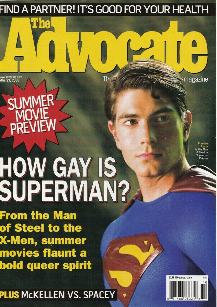 The Advocate May 23 2006 Brandon Routh Kimberley Locke 060719DBE