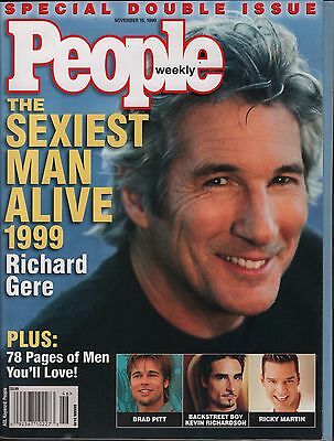 People Magazine November 15 1999 Richard Gere, Brad Pitt EX 010616DBE2