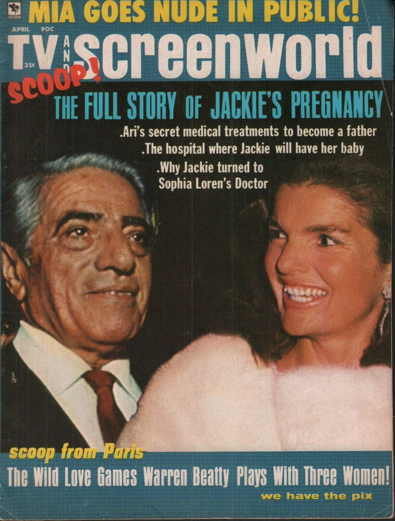 TV & Screenworld April 1969 Jackie Kennedy Onassis Ari Sophia Loren 062019AME2