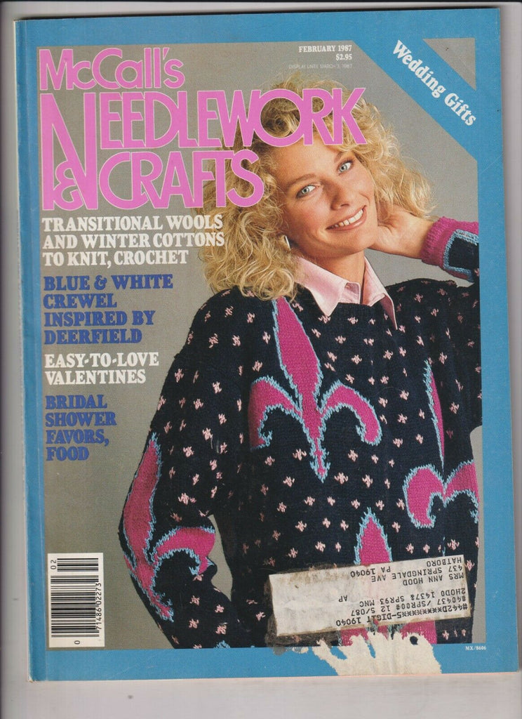 McCall's Needlework & Crafts Mag Bridal Showers February 1987 021020nonr