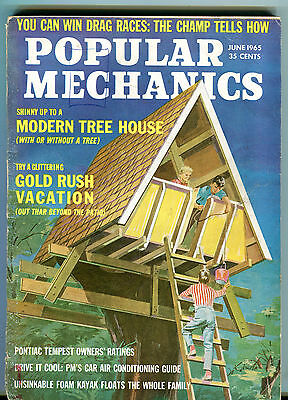 Popular Mechanics Magazine June 1965 Modern Tree House VG 033116jhe