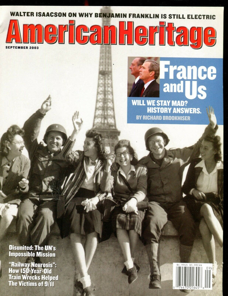 American Heritage Magazine September 2003 France And Us EX No ML 012617jhe