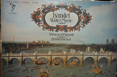 Handel Water Music Complete, Virtuosi of England 33RPM 051616 TLJ