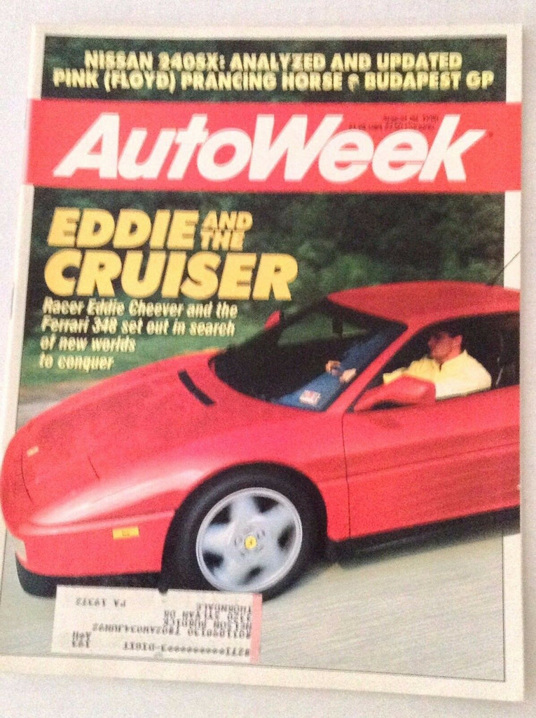 Autoweek Magazine Eddie Cheever And The Cruiser August 20, 1990 011617rh
