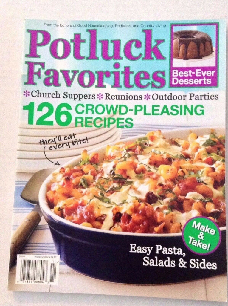 Potluck Favorites Magazine 126 Crowd Pleasing Recipes Spring 2011 121916rh