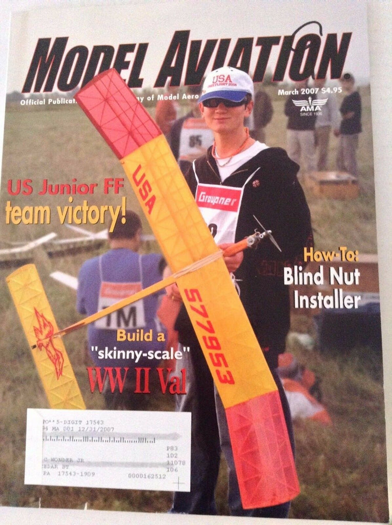 Model Aviation Magazine US Junior FF Team Victory March 2007 041417nonrh