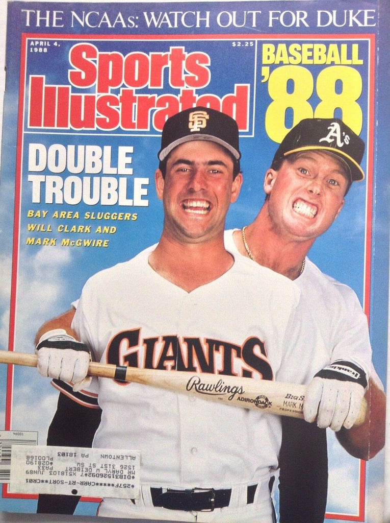 Sports Illustrated Magazine Will Clark & Mark McGwire April 4, 1988 092017nonrh