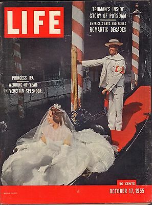 Life Magazine October 17 1955 Birthday, Princess Ira VG 042116DBE
