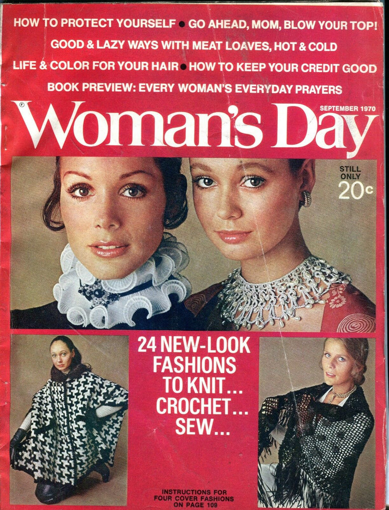 Woman's Day Magazine September 1970 VG NO ML 090916jhe