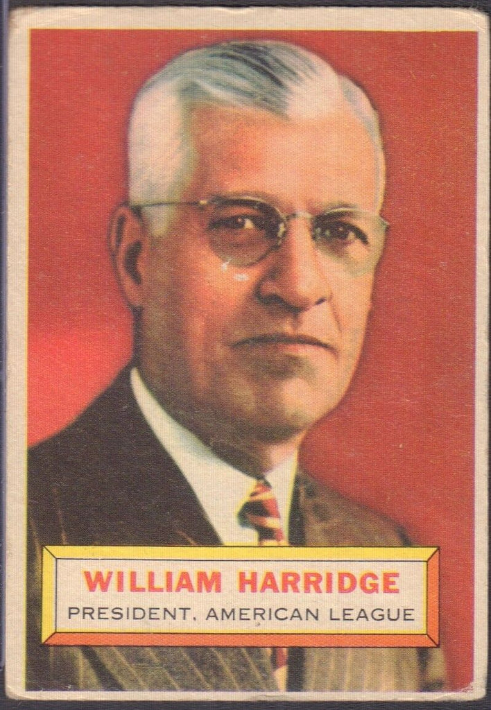 William Harridge American League President 1956 Topps #1 010519DBCD