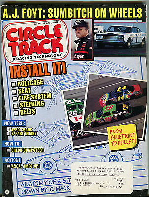 Circle Track & Racing Technology Magazine May 1993 A.J. Foyt VGEX 052016jhe