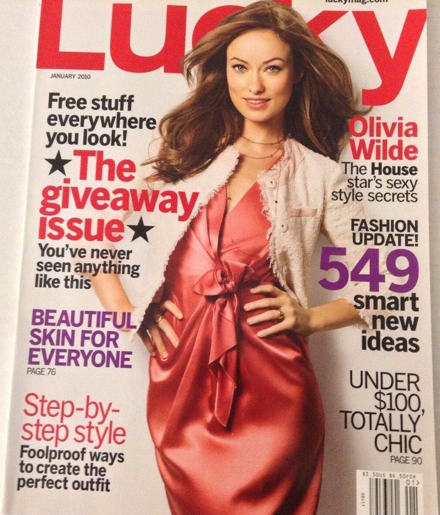 Lucky Magazine Olivia Wilde Smart Ideas January 2010 NO ML EXC 072617nonrh