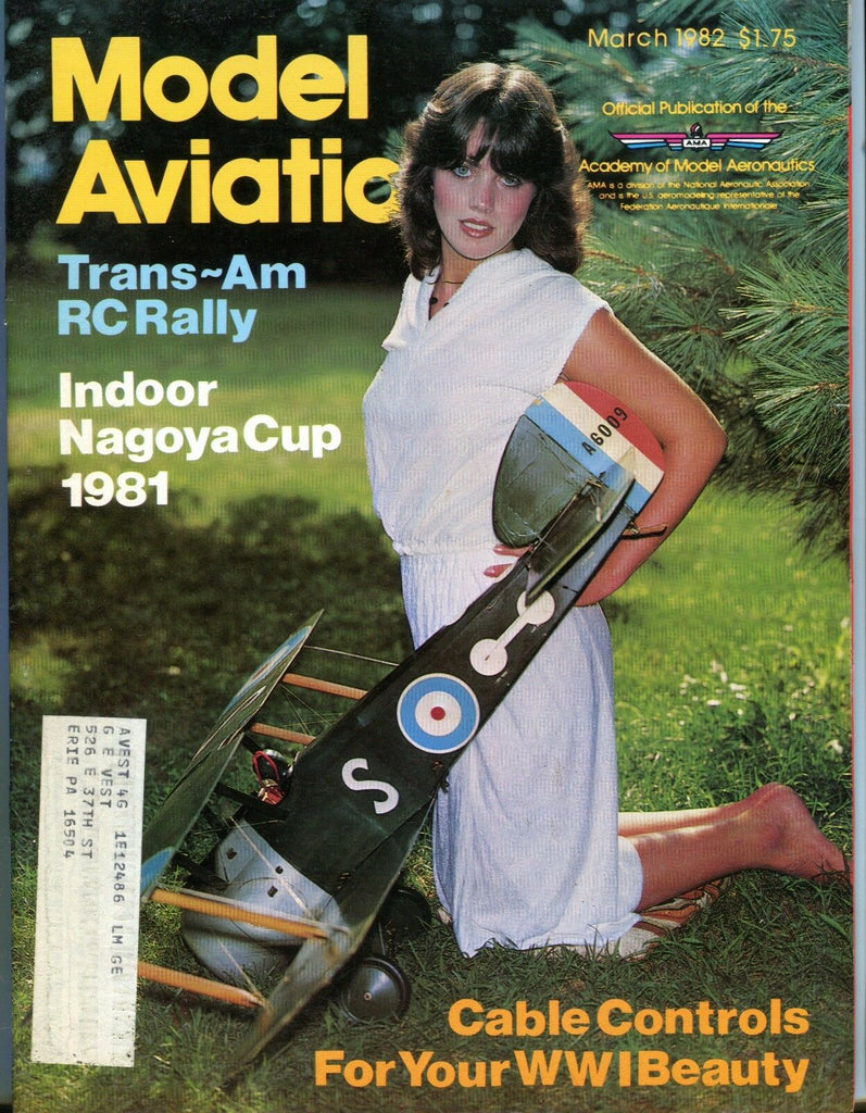 Model Aviation Magazine March 1982 Nagoya Cup EX w/ML 050117nonjhe