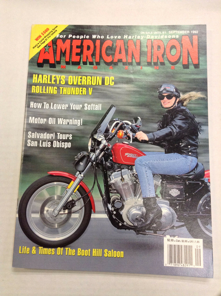 American Iron Magazine Harleys Overrun DC Thunder V September 1992 031017NONRH