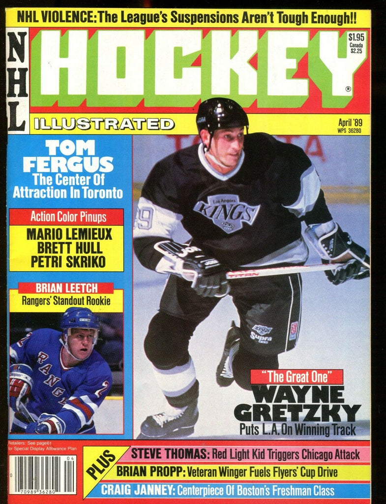 NHL Hockey Illustrated Magazine April 1989 Wayne Gretzky EX No ML 012717jhe