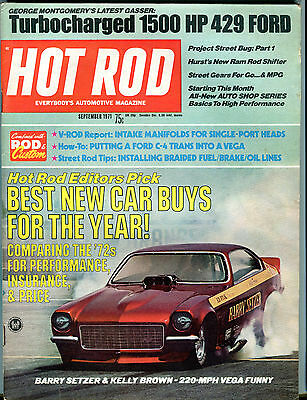 Hot Rod Magazine September 1971 Best New Buys For The Year EX 021716jhe