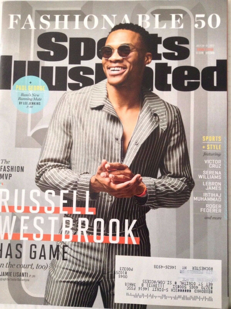 Sports Illustrated Magazine Russell Westbrook Fashion July 24 2017 082017nonrh2