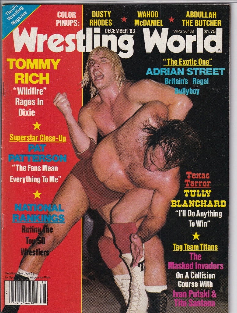 Wrestling World Tommy Rich Pat Patterson December 1983 052919nonr