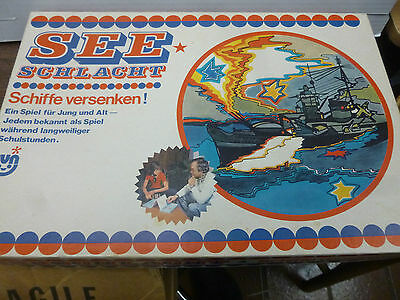 Vintage German Battleship Game SEE Schlacht Schiffe Versenken! RARE 1970s? LQQK