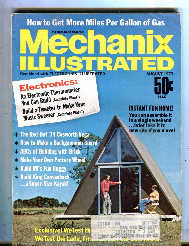 Mechanix Illustrated Magazine August 1973 Instant Fun Home 062817nonjhe