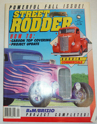 Street Rodder Magazine Carson Top Covering September 1989 010515R