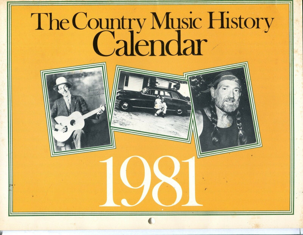 1981 Country Music Calendar EX 092216jhe