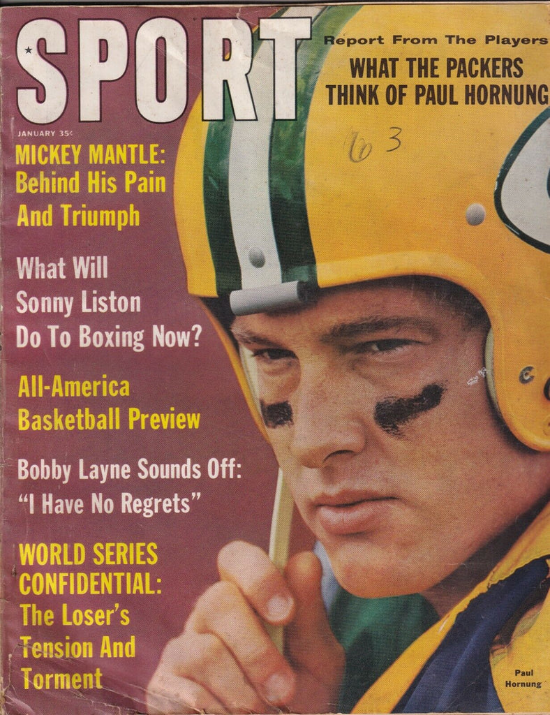 Sport Magazine Mickey Mantle Sonny Liston Paul Hornung January 1963 073119nonr