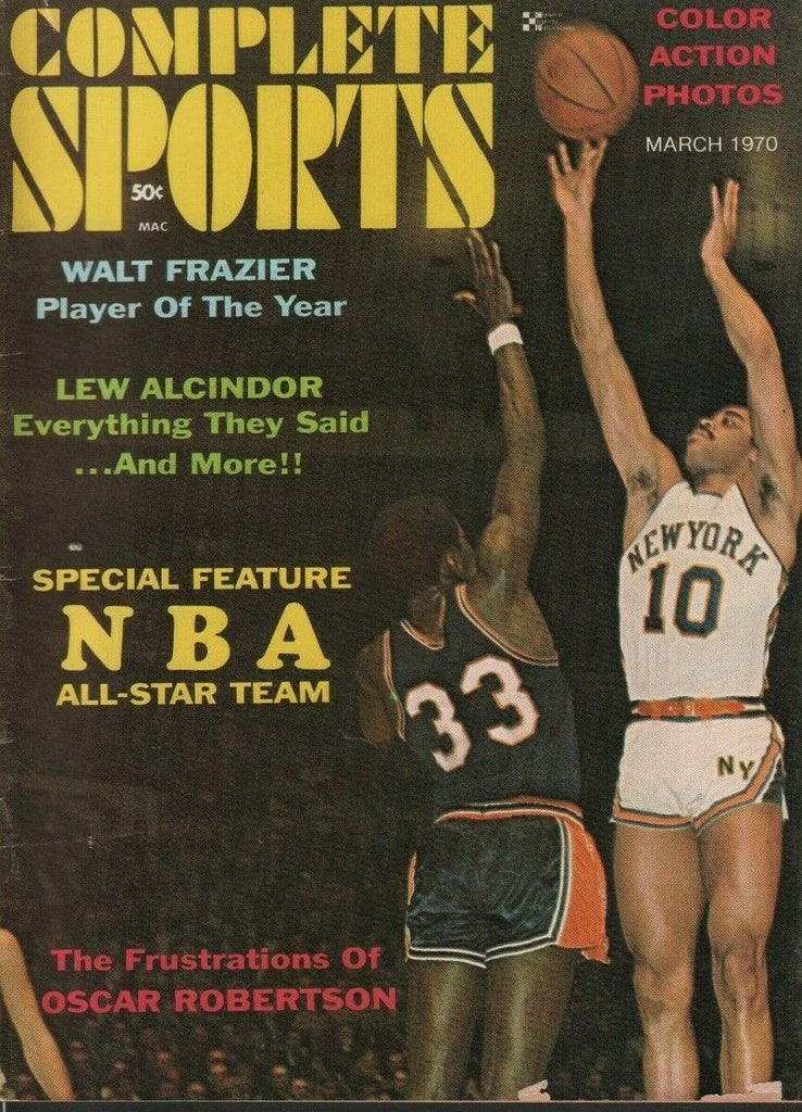 Complete Sports March 1970 Walt Frazier Lew Alcindor Oscar Robertson 051619DBE