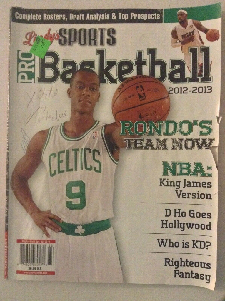 Lindy's Basketball Magazine Rajon Rondo Lebron James 2012-13 051019nonrh