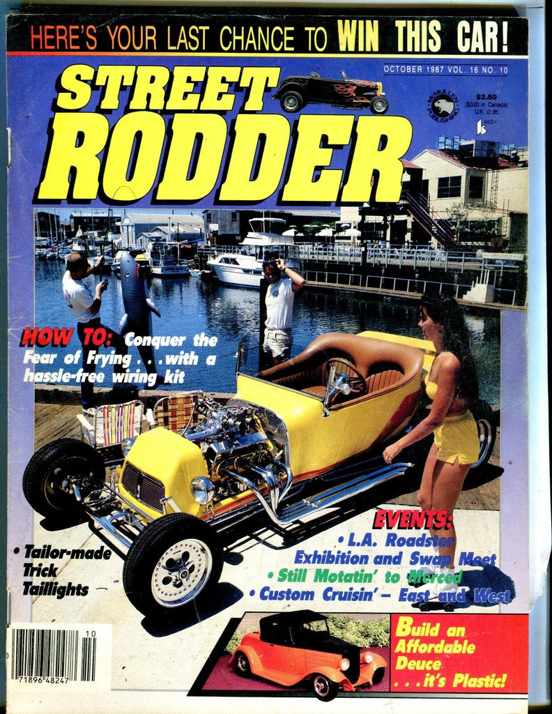 Street Rodder Magazine October 1987 Trick Taillights VG No ML 042517nonjhe
