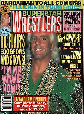Superstar Wrestlers February 1993 Ric Flair, Hulk Hogan VG 011316DBE