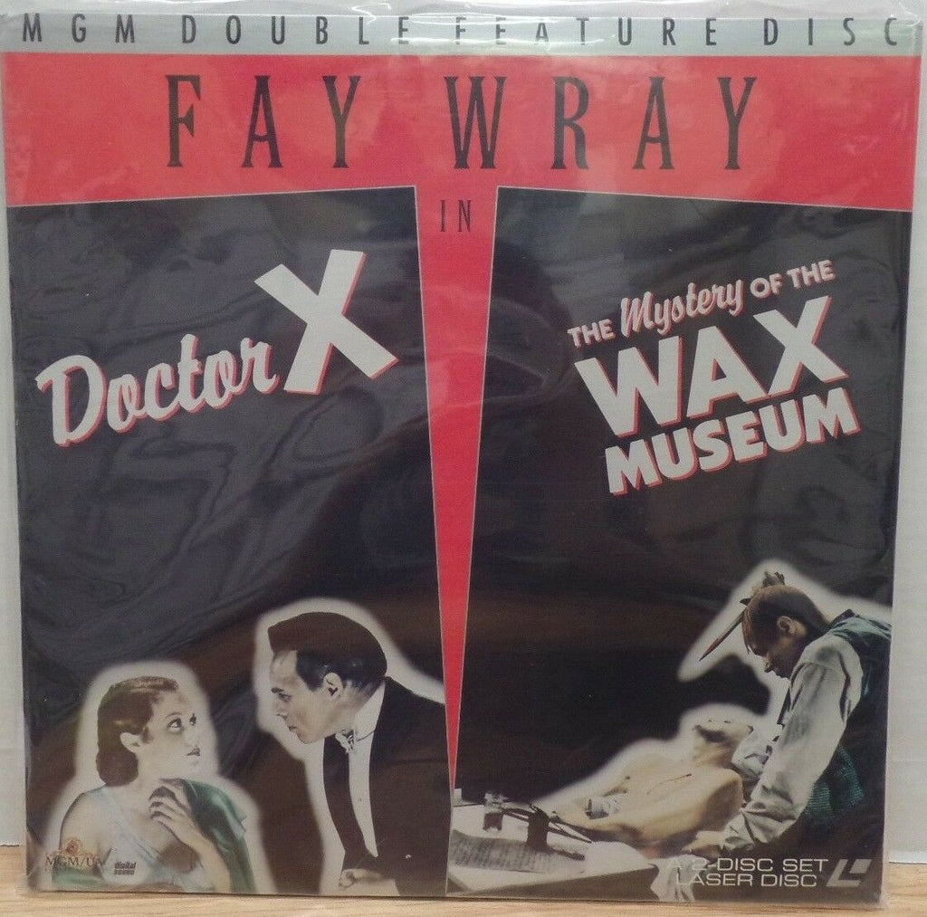 MGM Double Feature Fay Wray Doctor X Wax Musaeum Laserdisc 071218DBLD2