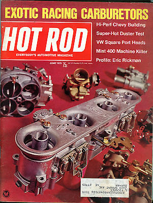Hot Rod Magazine June 1970 Exotic Racing Carburetors EX 022316jhe