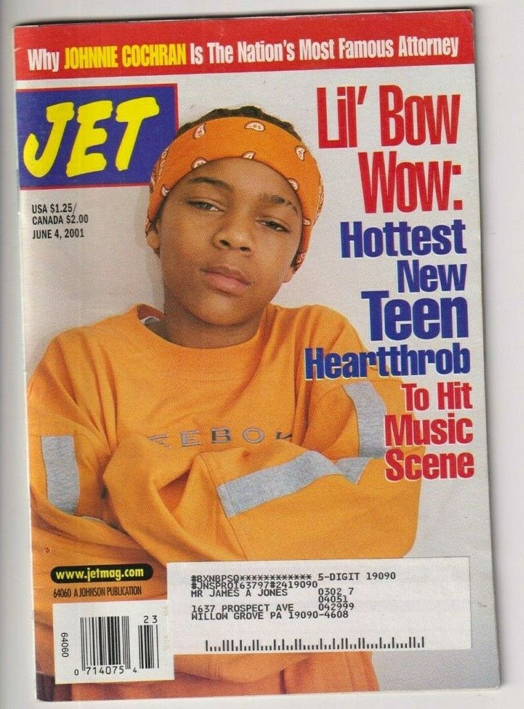 Jet Mag Lil' Bow Wow Johnnie Cochran June 4, 2001 112619nonr