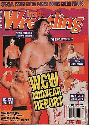 Inside Wrestling October 1996 Sting, The Giant, Hulk Hogan VG 122315DBE