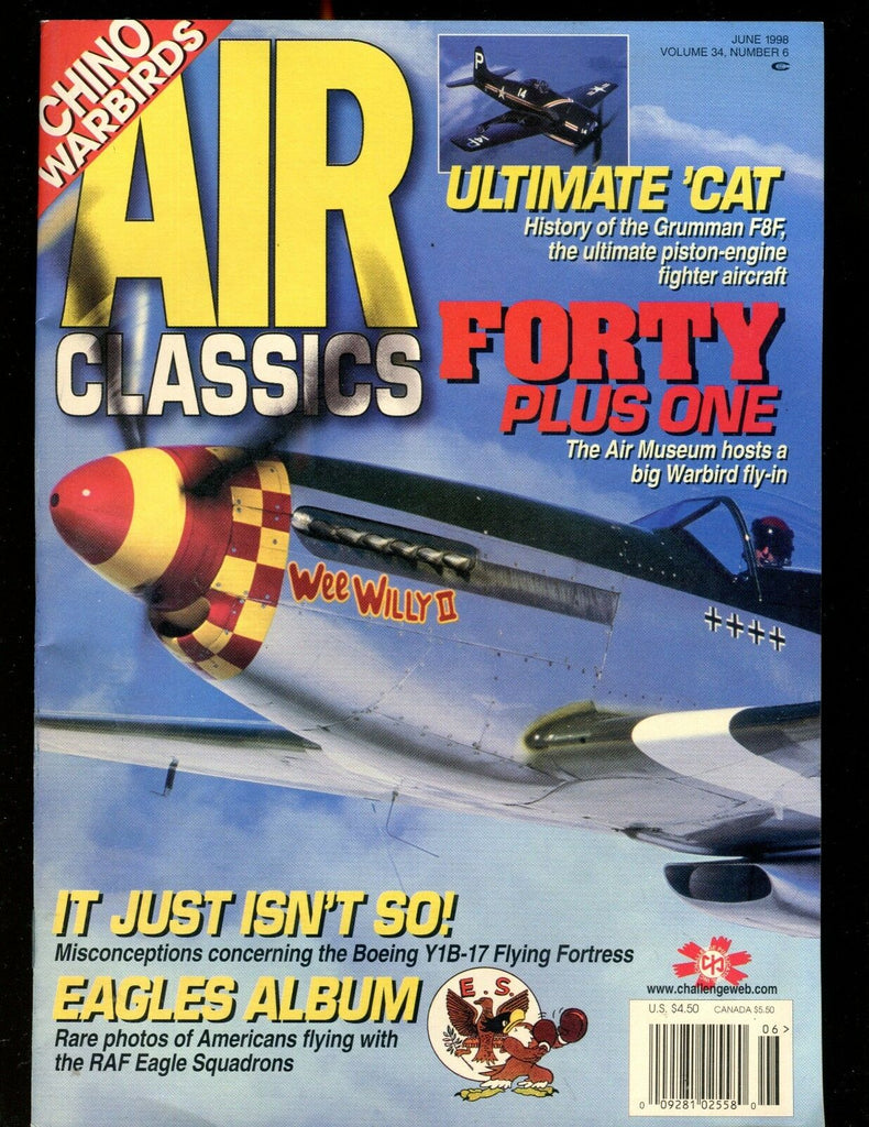 Air Classics Magazine June 1998 Grumman F8F EX No ML 010217jhe