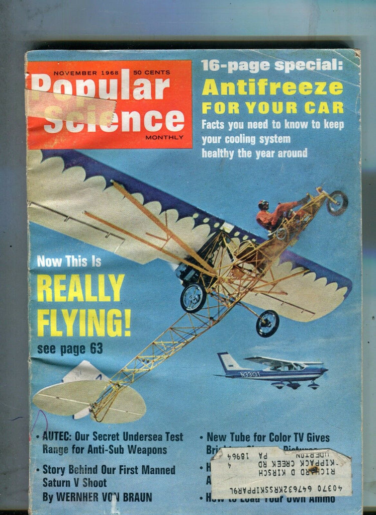 Popular Science Magazine November 1968 Spirit Of Saint Fun Plane 063017nonjhe2