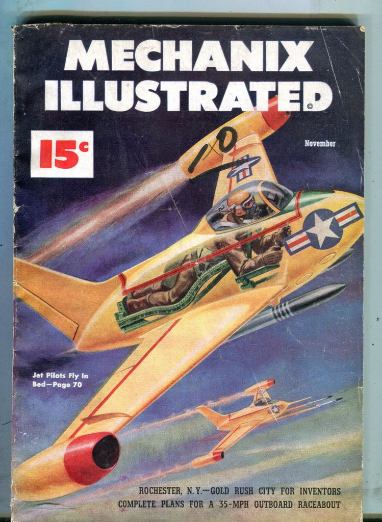 Mechanix Illustrated Magazine November 1949 Jet Pilots Fly In Bed 062017nonjhe
