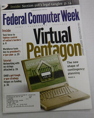 Federal Computer Week Magazine Virtual Pentagon November 2001 071415R