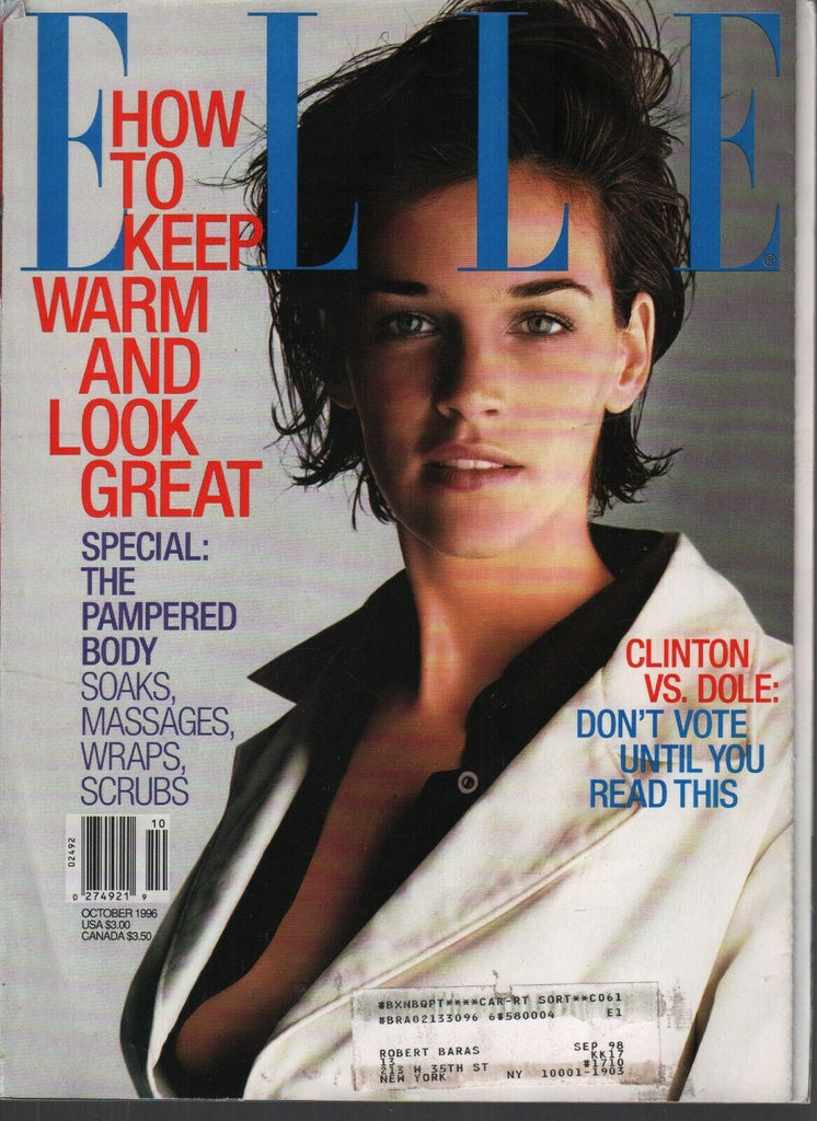 Elle Vintage Fashion Magazine October 1996 Shiraz Tal 092719AME