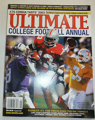 Ultimate College Football Magazine Cody Pickett & Maurice Clarett 2003 012715R