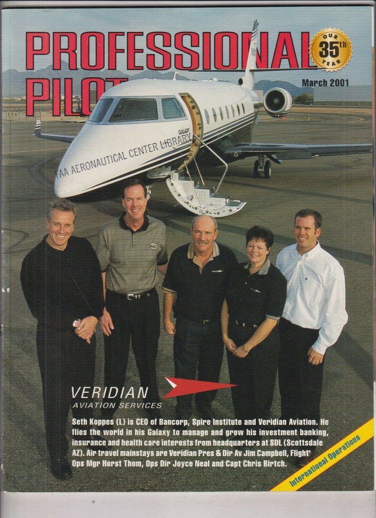 Professional Pilot Mag Veridian Seth Koppes , Bancorp March 2001 040420nonrh