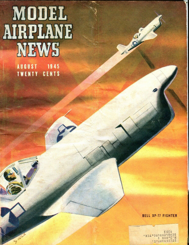 Model Airplane News Magazine August 1945 Bell XP-77 GD 041317nonjhe