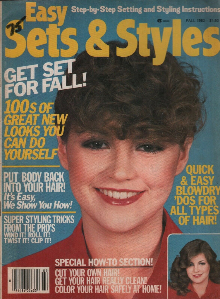 Easy Sets & Styles Fall 1980 Vintage Hairstyle Magazine 072919AME