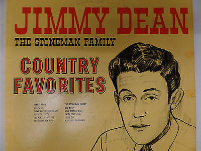 Jimmy Dean The Stoneman Family Country Favorites 33RPM 042816 TLJ