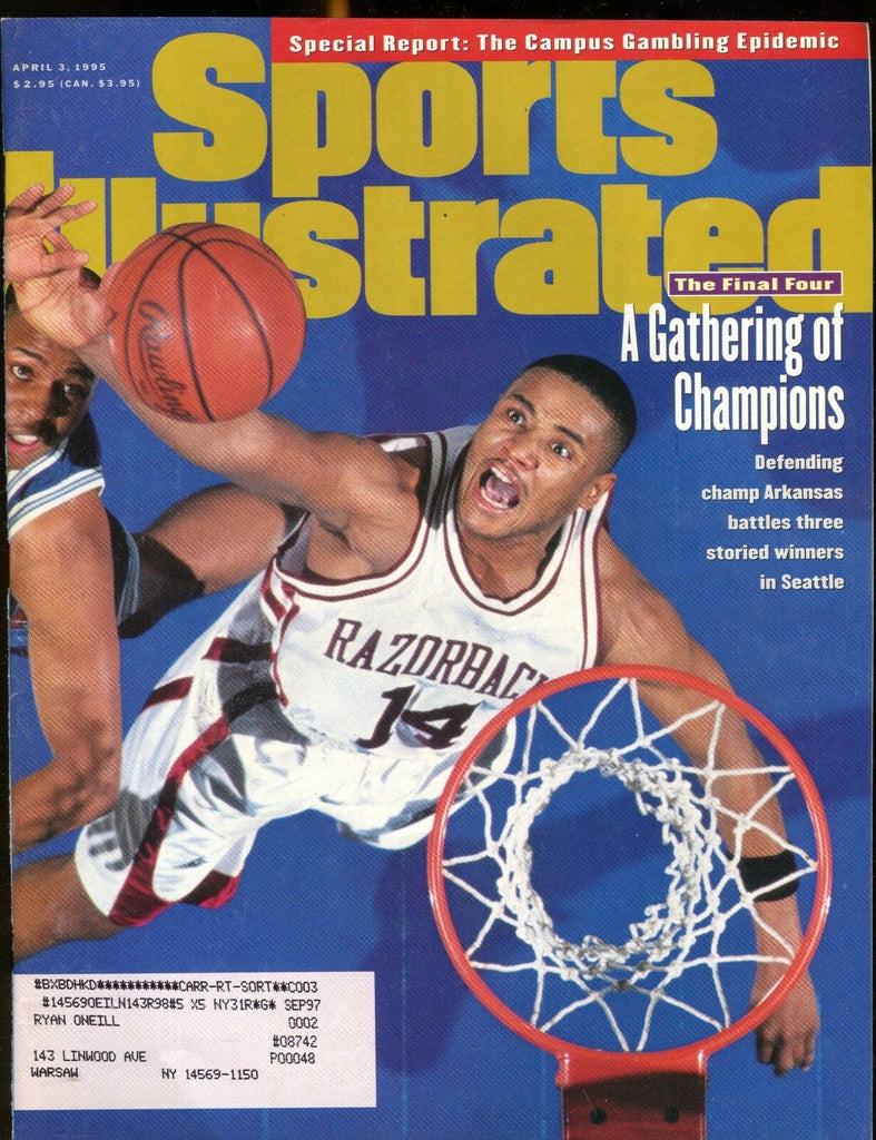 Sports Illustrated Magazine April 3 1995 Final Four EX w/ML 012517jhe