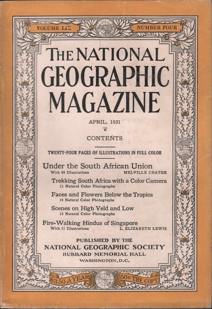 National Geographic April 1931 Under The South African Union 020617DBE2